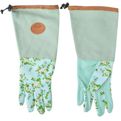 Long Gardening Gloves - Rose Print