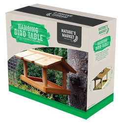 Natures Market Self Assembly Hanging Wooden Bird Table