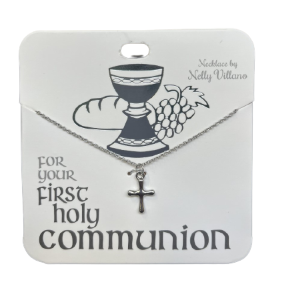 First communion cross on sale necklace